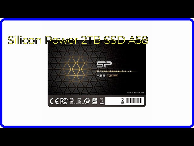 REVIEW (2026): Silicon Power 2TB SSD A58. ESSENTIAL details. - YouTube