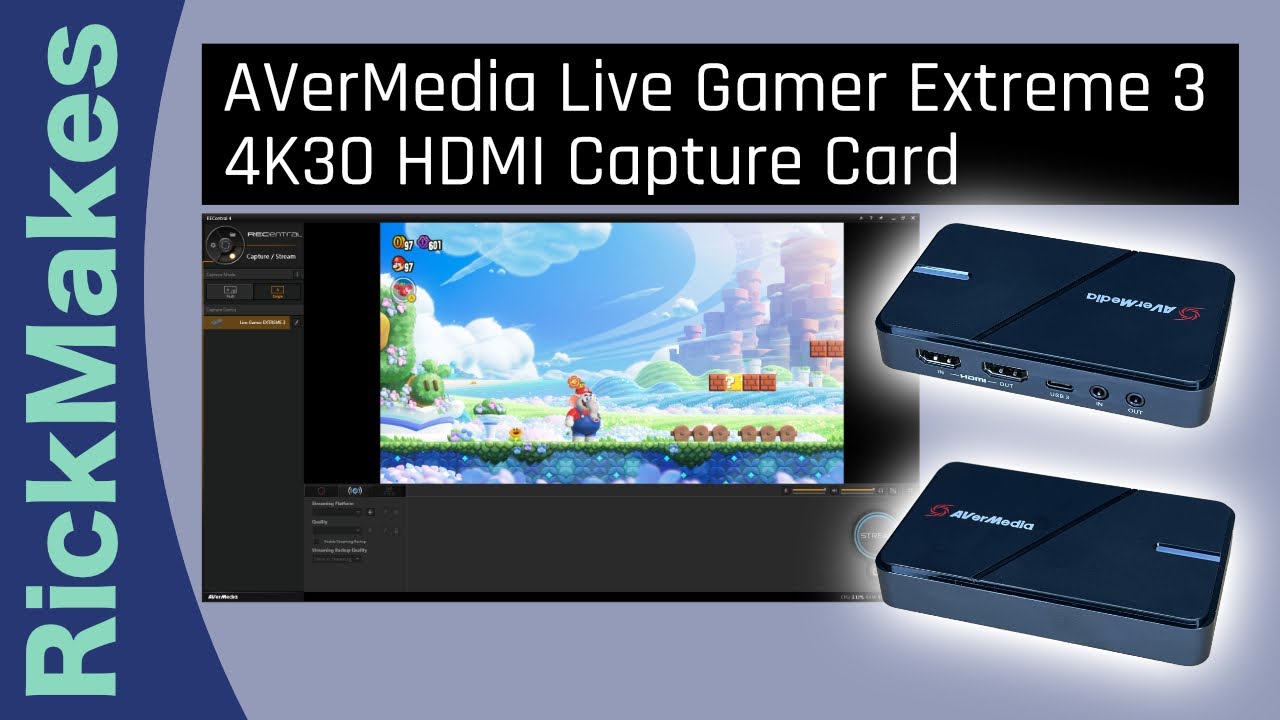 AVerMedia Live Gamer Extreme 3 4K30 HDMI Capture Card - YouTube