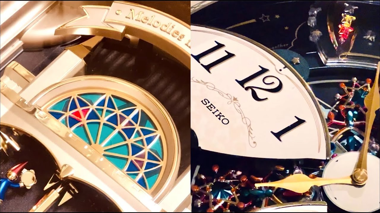 SEIKO からくり時計 Melodies in Motion QXM135B(RH) & QXM139S(RH