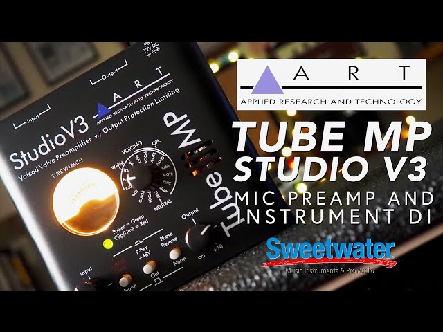 ART // Tube MP Studio V3 Mic Preamp and Instrument DI (Demo) - YouTube