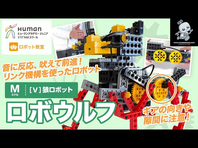 ロボット教室】ミドルV 狼ロボット「ロボウルフ」【ヒューマン