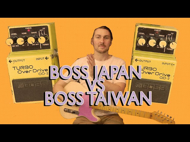 BOSS Japan VS BOSS Taiwan | Two Boss OD-2s Compared! | Is There A