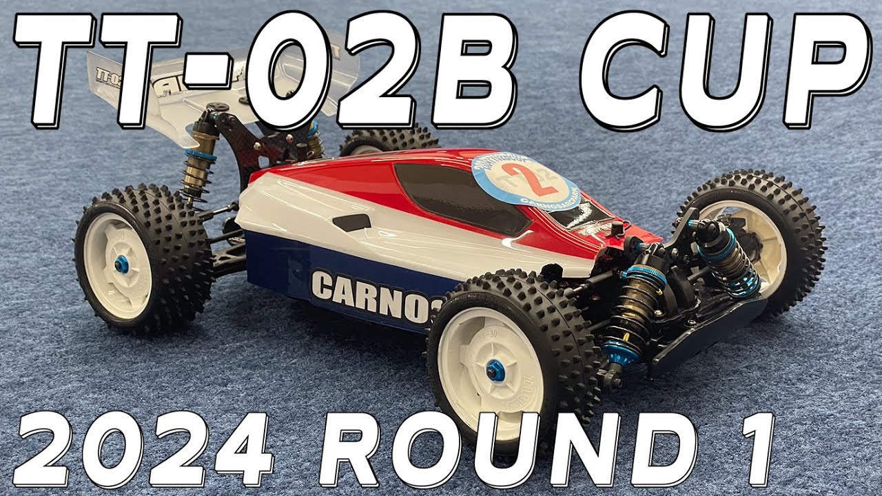 TAMIYA TT-02B RC Buggy indoor Carpet Track Race at Carnosa RC Park