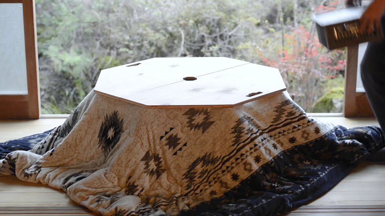 アウトドア豆炭こたつ｜「豆炭こたつ」セットのしかた - YouTube