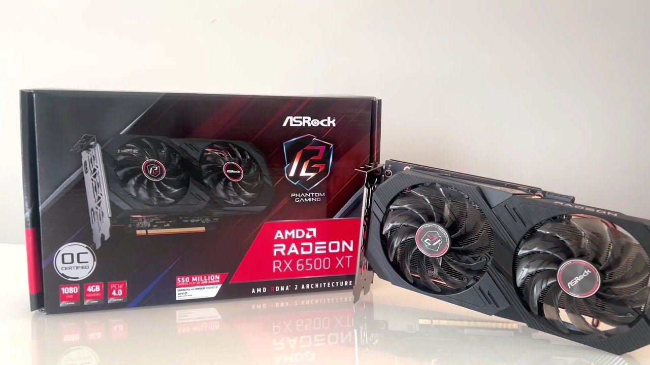 ASRock Radeon RX 6500 XT Phantom Gaming D 4GB OC (RX6500XT PGD 4GO