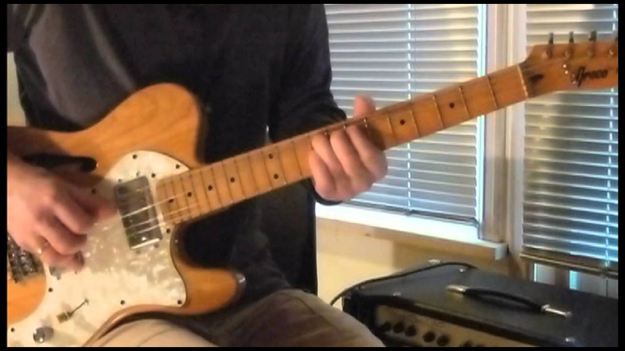 Greco Spacey Sounds Thinline Tele, 1975-76 - YouTube