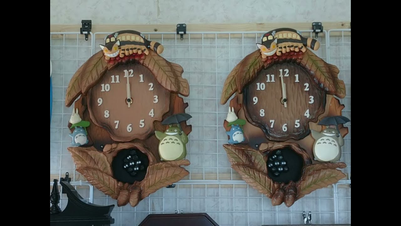 RHYTHM、CITIZEN】となりのトトロ掛け時計 Part2 - YouTube