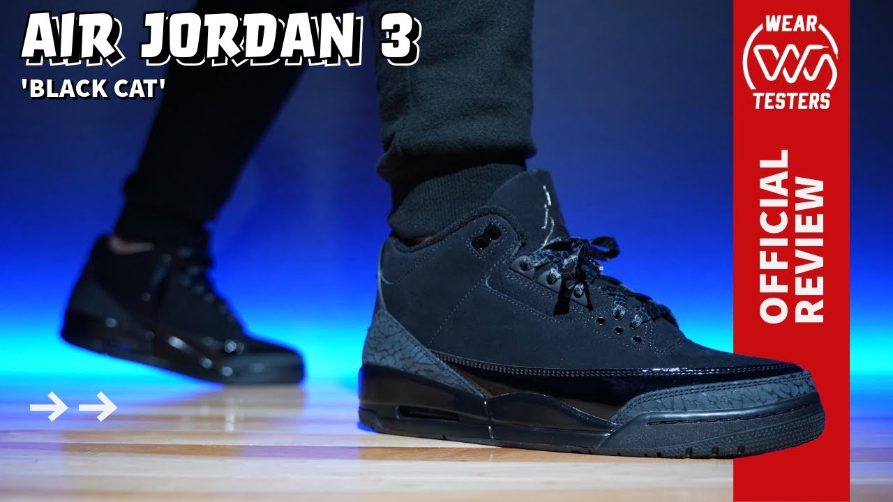 Air Jordan 3 Black Cat 2025 - YouTube