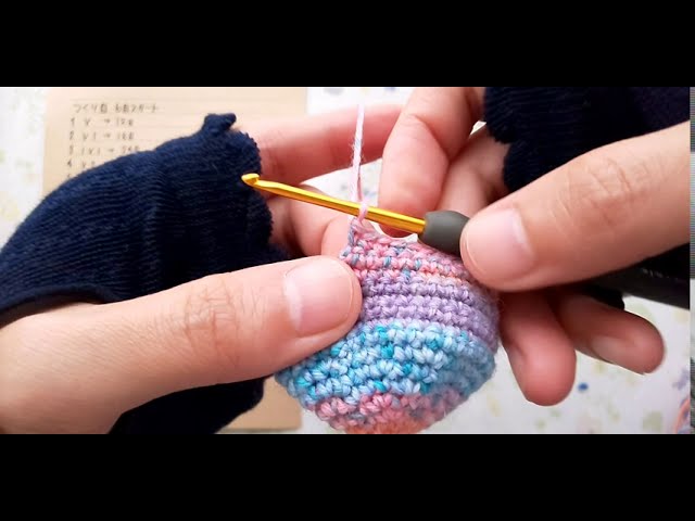 24.カウンターも秋仕様。編みくるんでみよう！≪編みながら説明