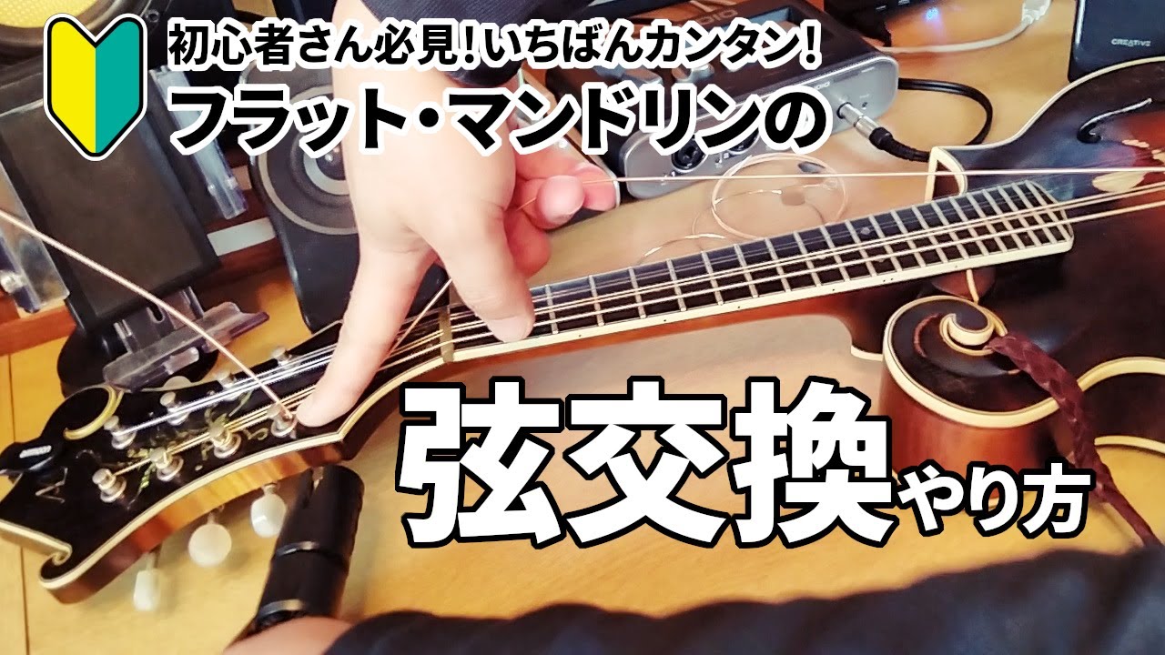 How to change the strings on a flat mandolin - A must-see for