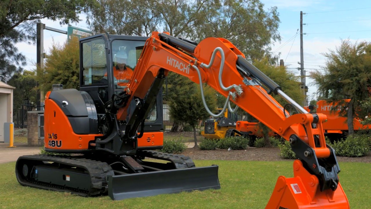 Hitachi ZX-5 Mini Excavator: Simplified Maintenance Teaser 2 - YouTube
