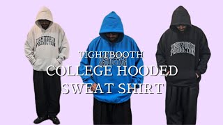 TIGHTBOOTH | タイトブース | COLLEGE HOODED SWEAT SHI