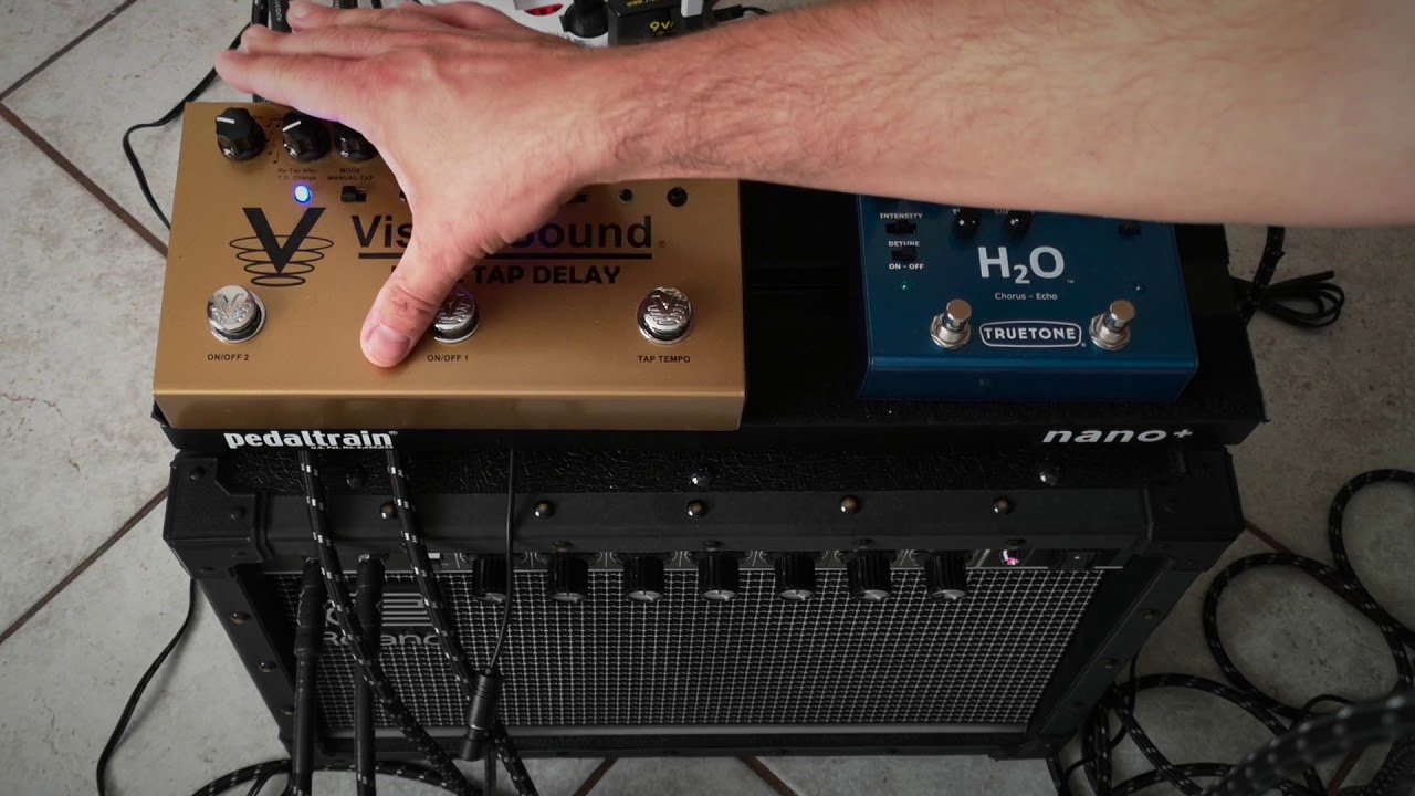 Visual Sound Dual Tap Delay V3 and Truetone H2O V3 with Roland