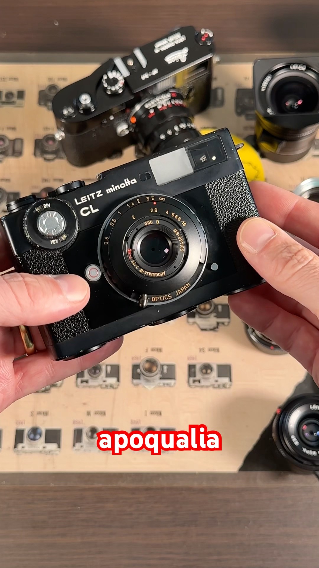 The Leitz Minolta CL is deceptively small. #filmcamera