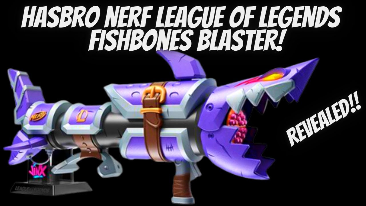 Hasbro Nerf League Of Legends NERF LMTD Jinx Fishbones Blaster