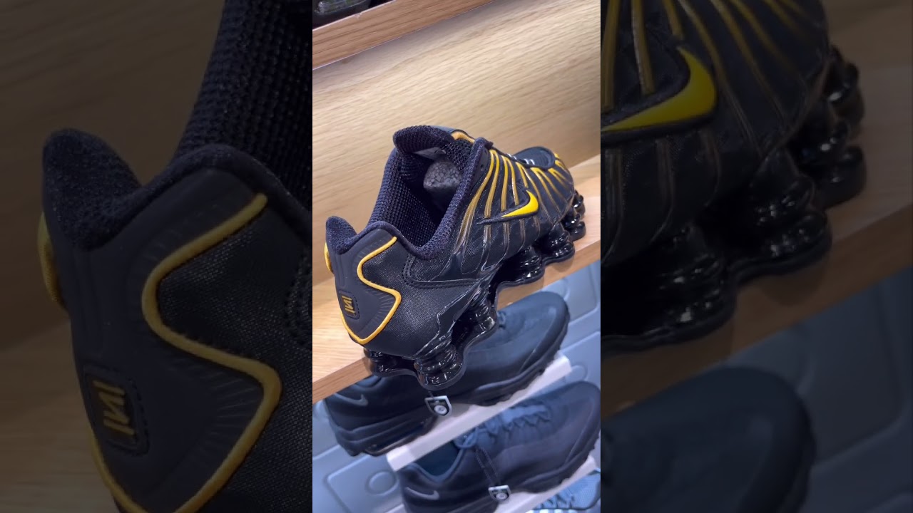 Nike Shox TL “Black University Gold” - YouTube