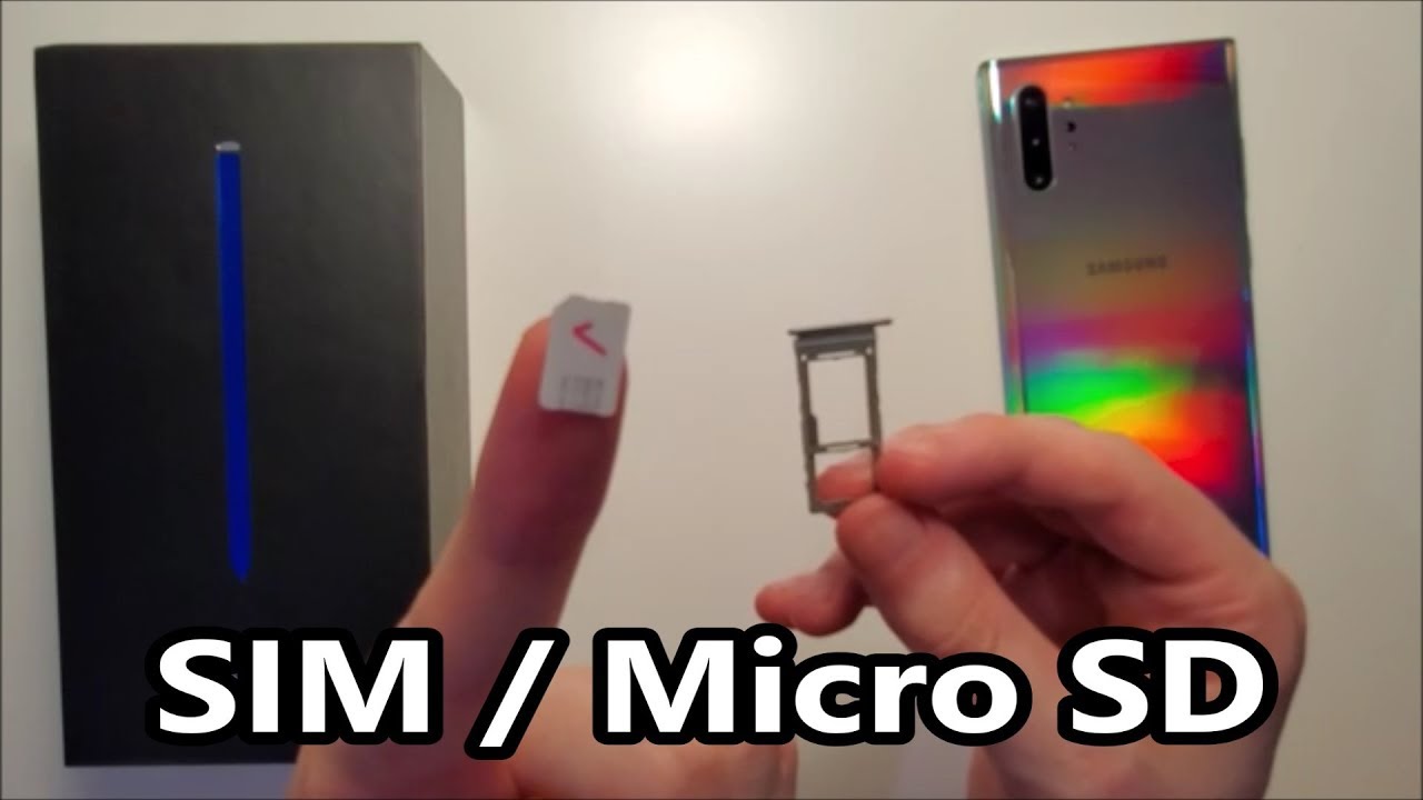 Samsung Galaxy Note 10+ SIM Card & Micro SD How to Insert or