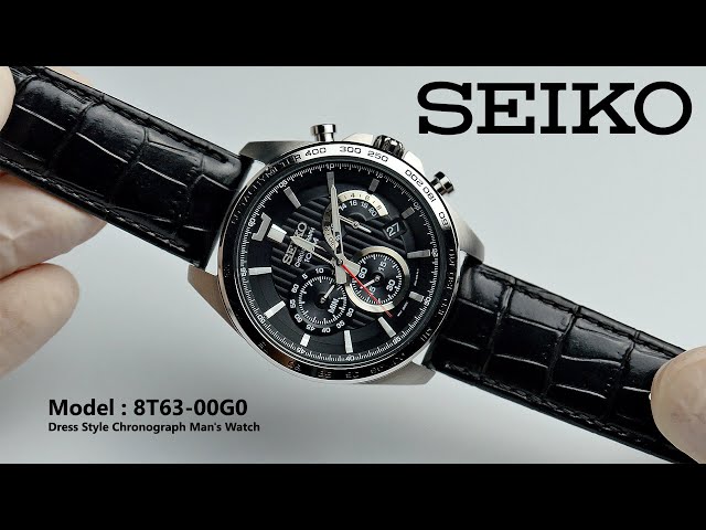 Seiko 8T63-00G0 Dress Style Chronograph Man's Watch - YouTube