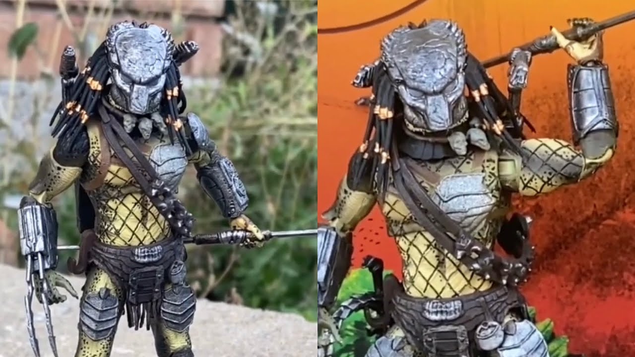 Predator Avp Wolf version action figure by Hiya Toys quick look