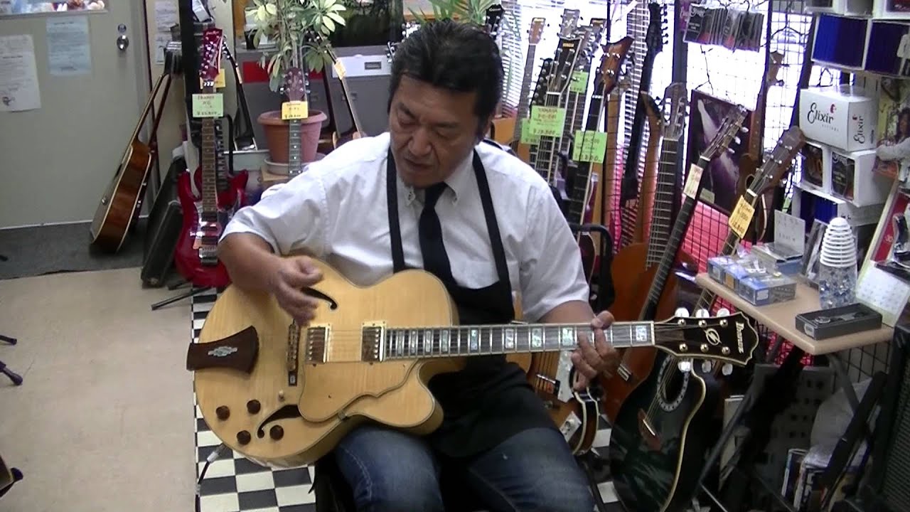Ibanez AF105 アイバニーズ AF105 フルアコ - YouTube