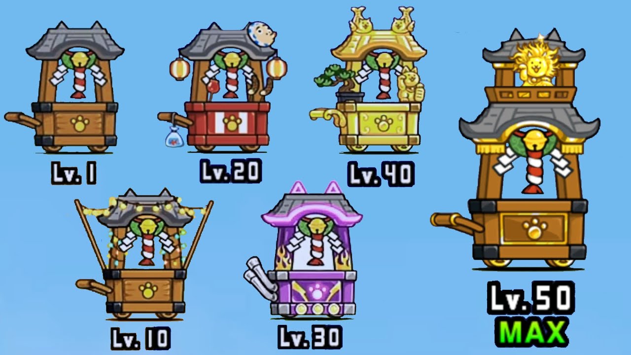 にゃんこ大戦争 Lv.MAXの｢にゃんこ神社｣に奉納！レベル別みんなはどれ