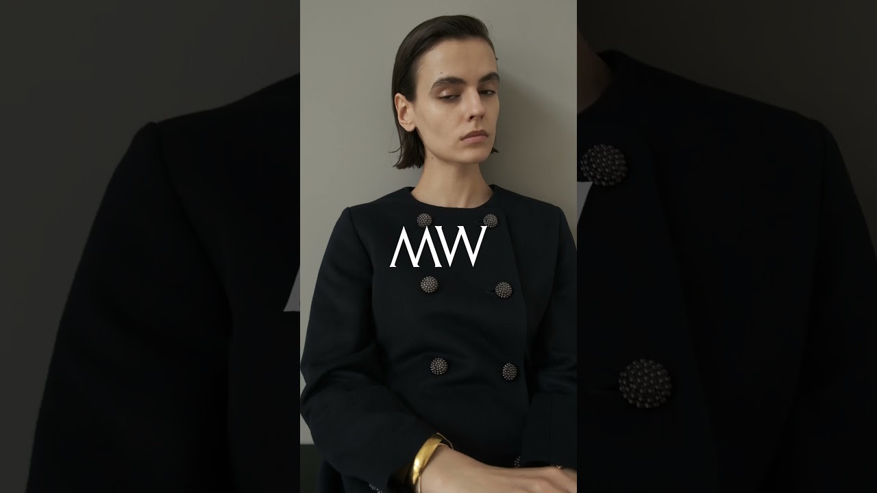 MW(エムダブリュー)｜SOFT WOOL ノーカラーダブルブレストコート