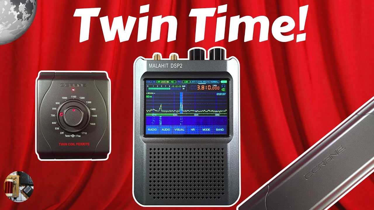 Raddy Malahit DSP2 SDR Radio & C.Crane Twin Coil Evening AM