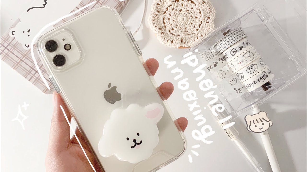 ✨☁️iPhone 11 Unboxing + accessories | White | Aesthetic - YouTube