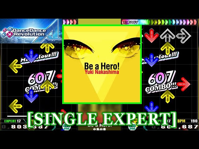 DDR A】 Be a Hero! / 中島由貴 [SINGLE EXPERT] 譜面確認+Clap - YouTube