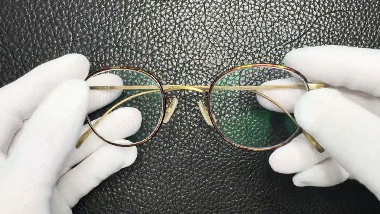 カネコガンキョウ 金子眼鏡 VINTAGE KV-78L DEAG TITANIUM - YouTube