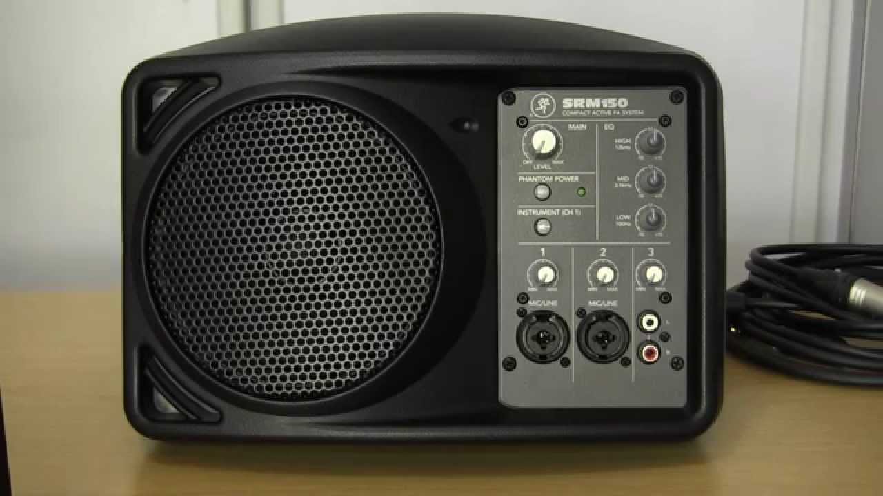 Mackie SRM150 powered loudspeaker review and user guide - YouTube