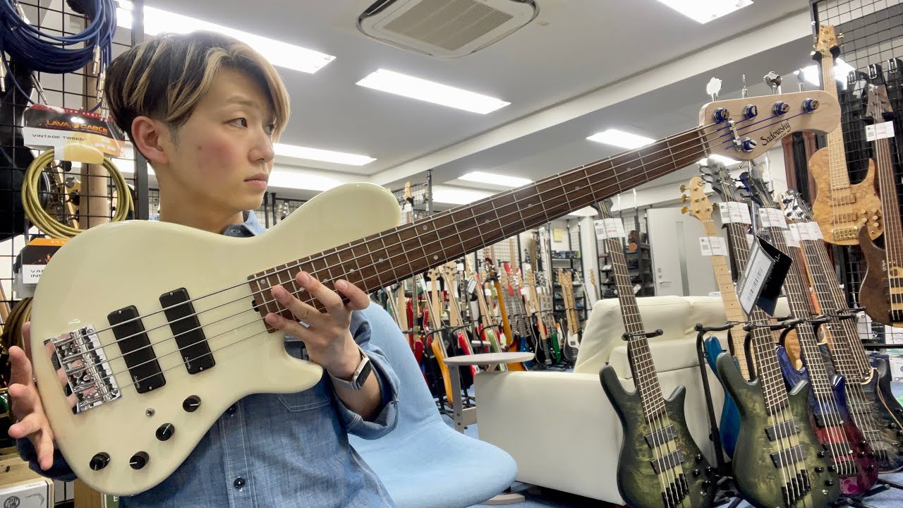 Sadowskyのシングルカット5弦24Fベースが守備範囲広すぎ。 - YouTube