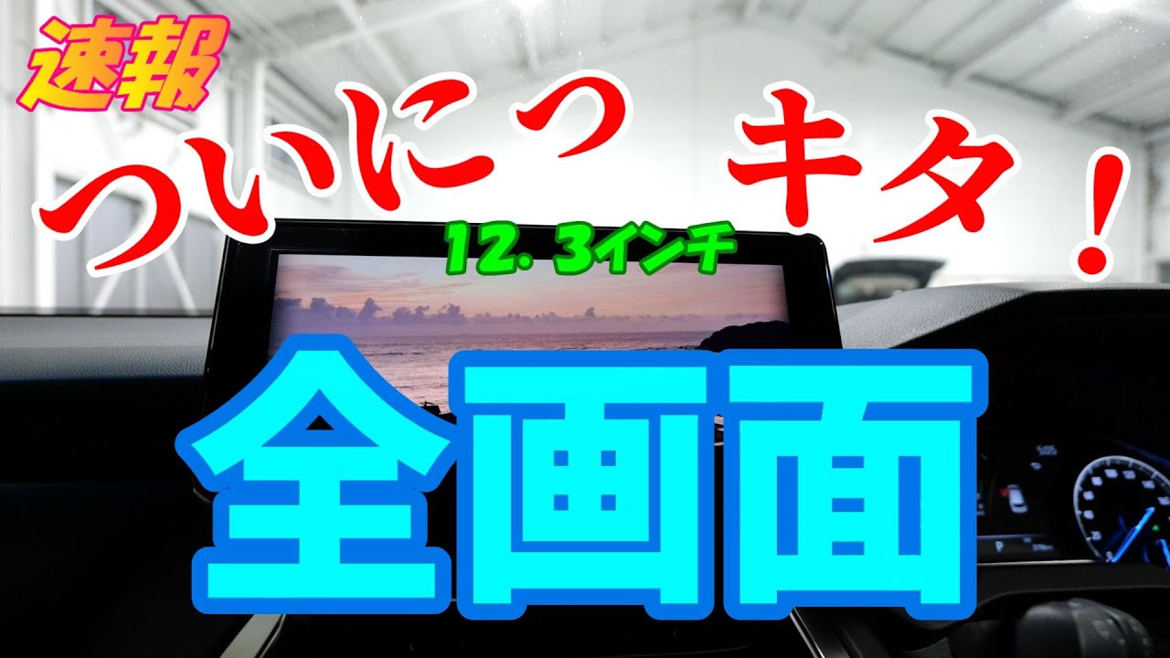 速報】〖ナビ男くん〗がやってくれました！【新型ハリアー】の12．3
