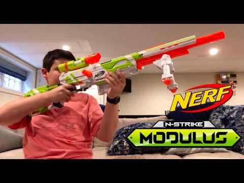 Nerf Modulus longStrike unboxing and review - YouTube