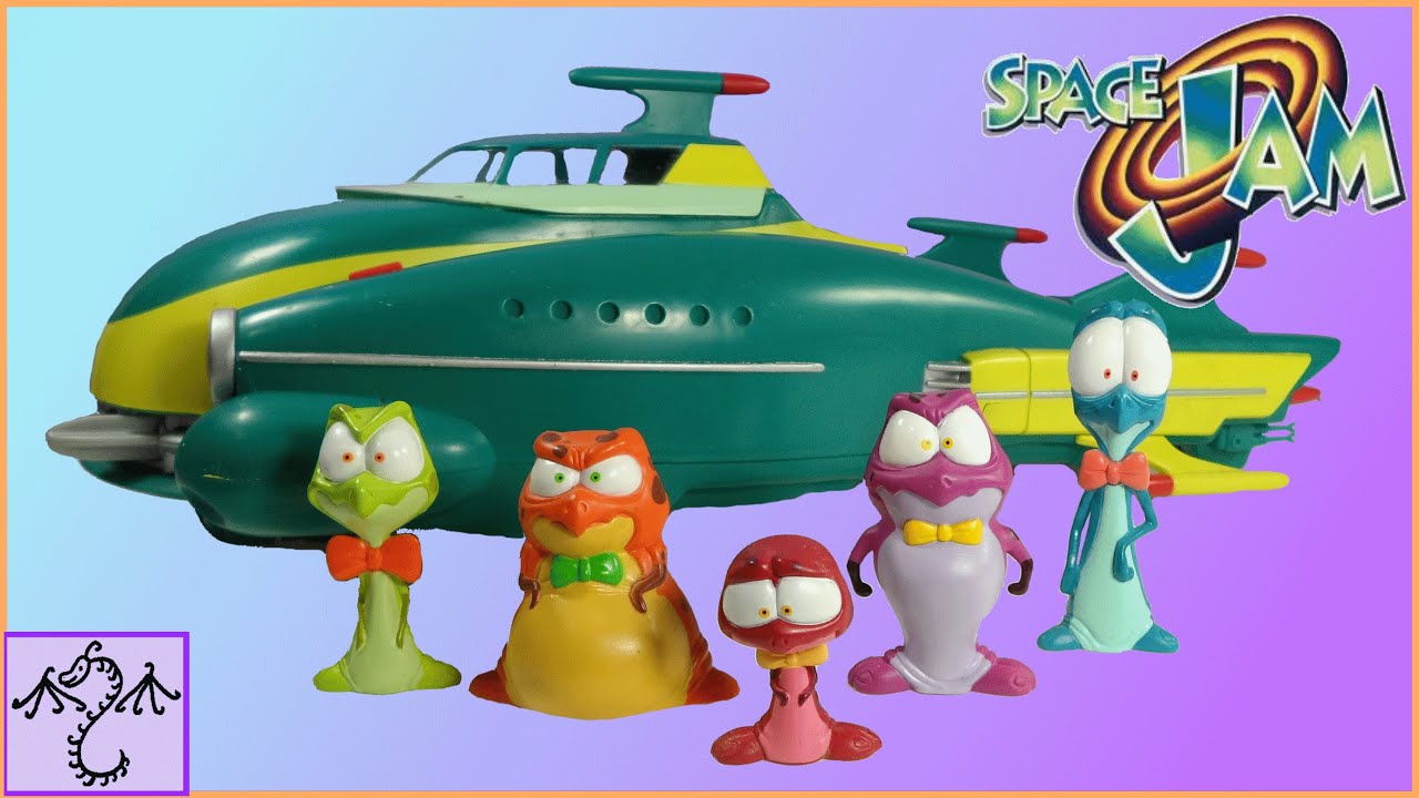 1996 Space Jam Moron Airship with Nerdluck Figures Toy Review
