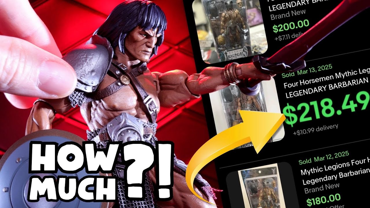 Mythic Legions Legendary Barbarian Action Figure - YouTube