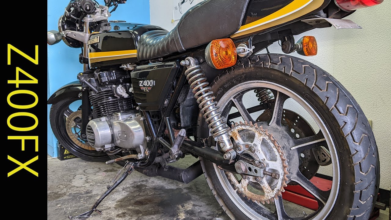 Kawasaki Z400FX 足回りカスタム！ZRX400の足回りからZ1000Jのホイール