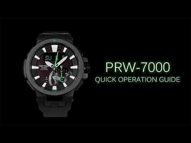 CASIO PRO TREK PRW-7000 Quick Operation Guide - YouTube