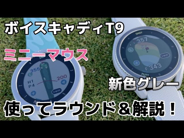 ミニーマウスと新色グレー】久々のへたっぴゴルフ！ボイスキャディT9