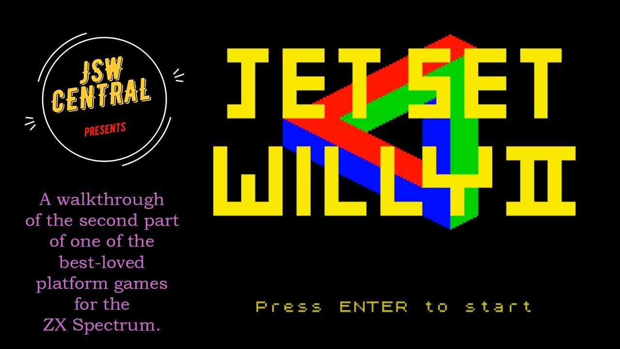 Jet Set Willy II walkthrough | ZX Spectrum | JSWCL-004 - YouTube