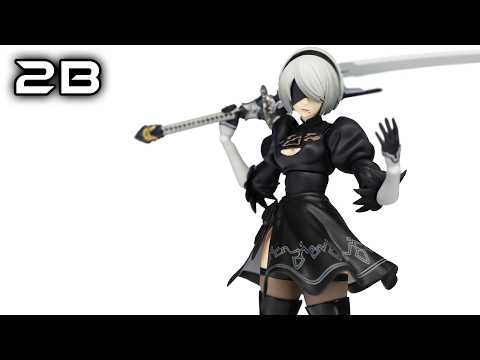 figma 2B NieR: Automata Ver1.1a No.643 Action Figure Review - YouTube