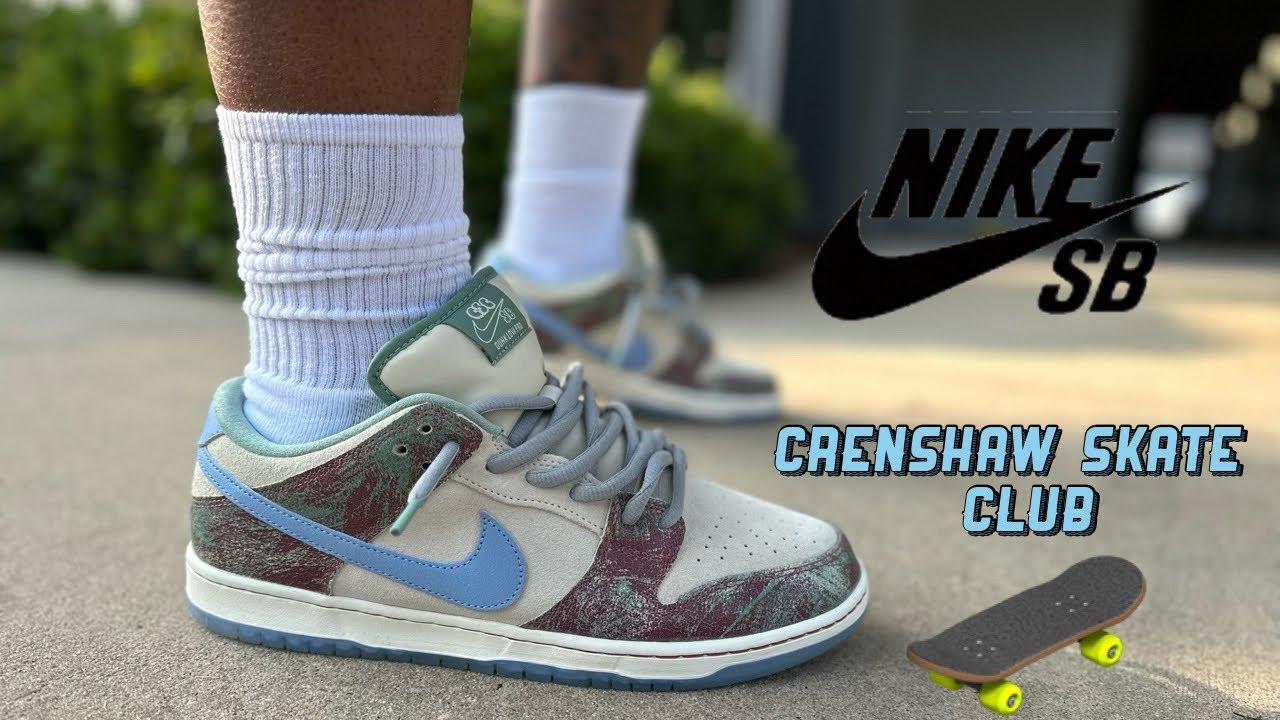 NIKE SB DUNK LOW “CRENSHAW SKATE CLUB” EARLY REVIEW - YouTube