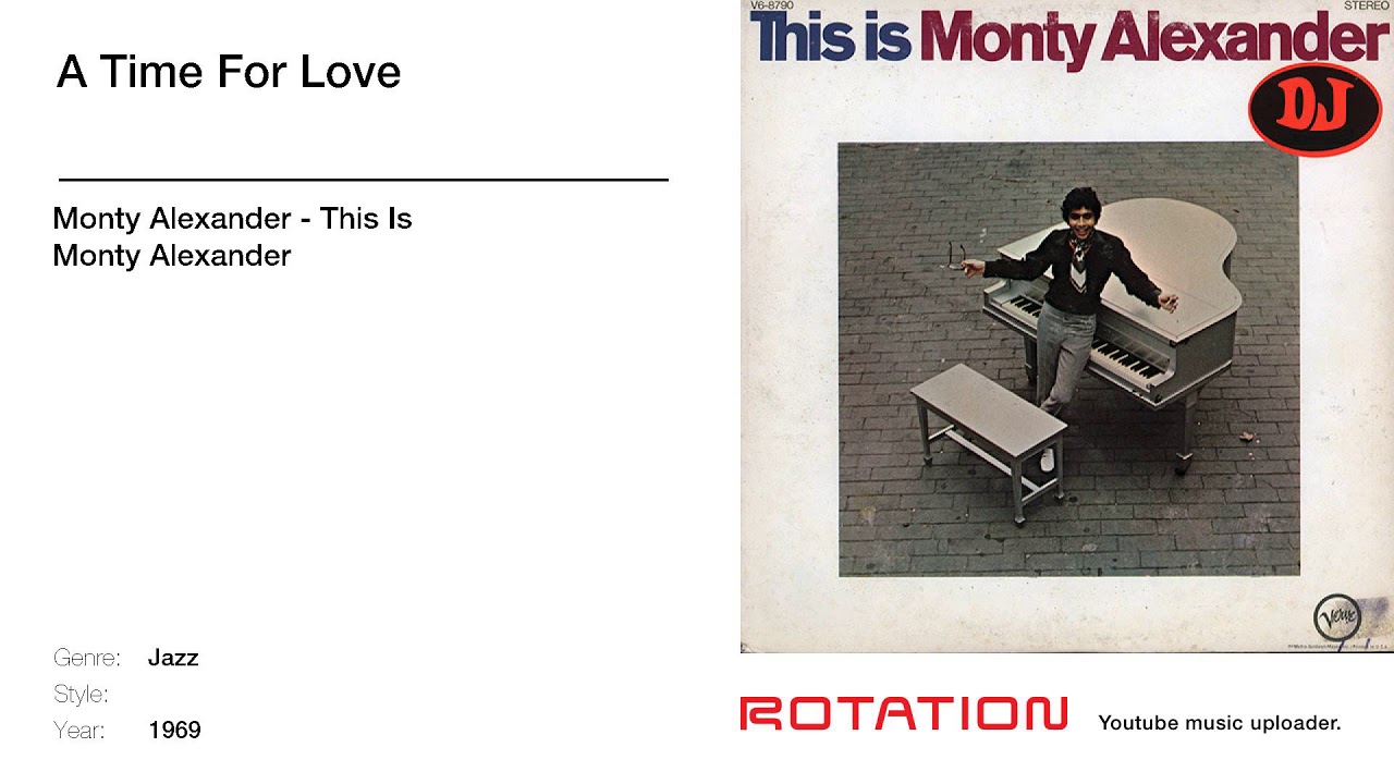Monty Alexander - A Time For Love (Jazz) (1969) - YouTube