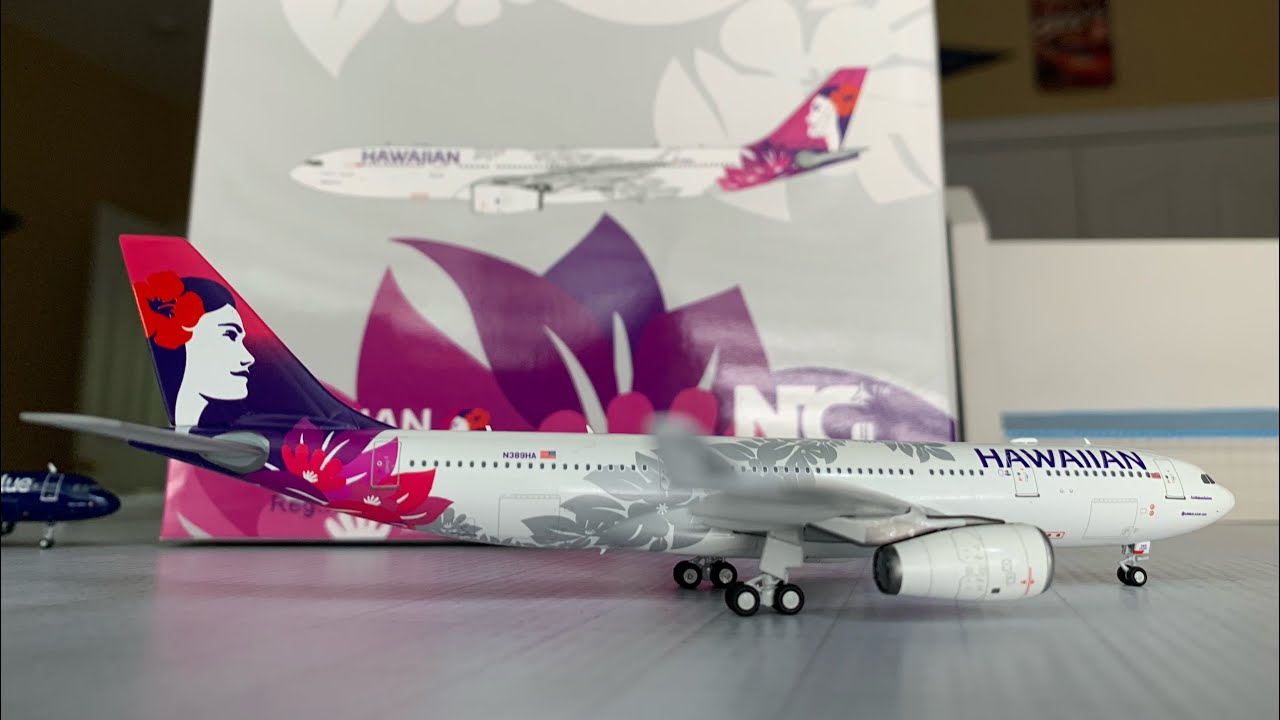 NG Models 1/400 Hawaiian Airlines A330-200 Review - YouTube