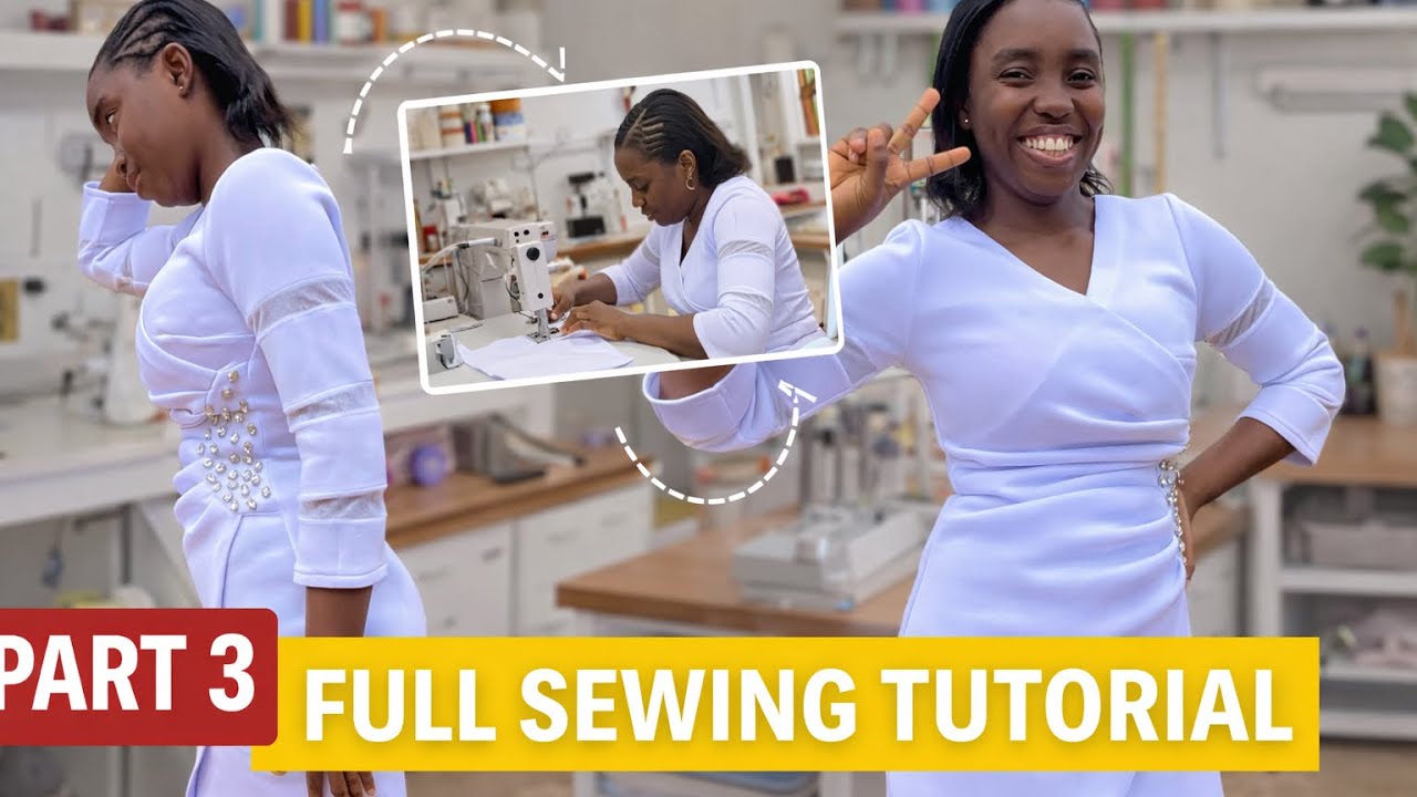 Asymmetric Wrap Dress | Full Sewing Tutorial (Start to Finish