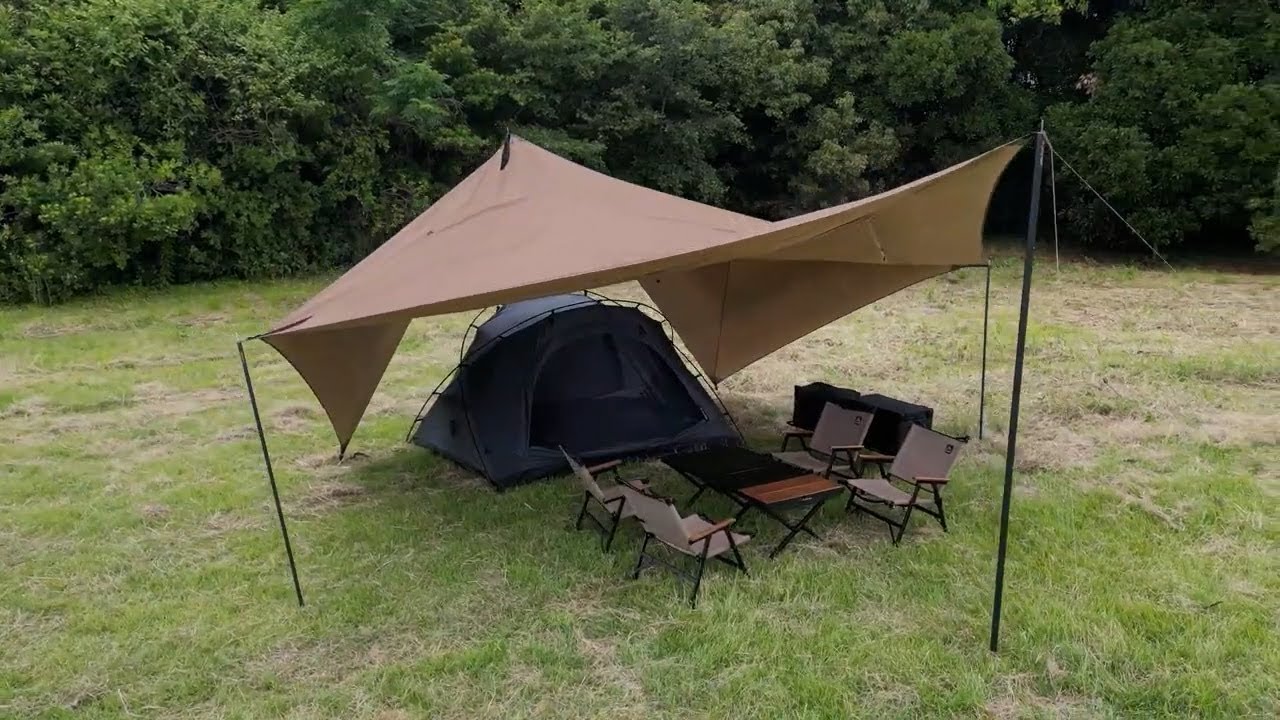 RATELWORKSの新作ウィングタープ「NEMOS(ネモス)」で日陰を自在に