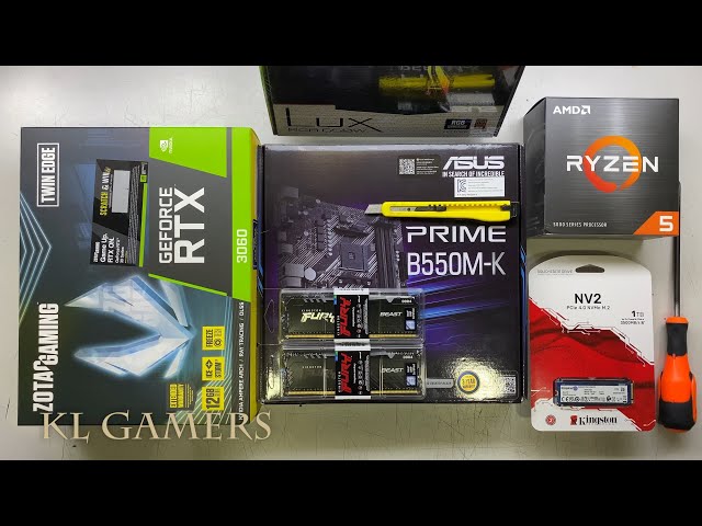 AMD Ryzen 5 5600X ASUS PRIME B550M-K ZOTAC RTX3060 TWIN EDGE White