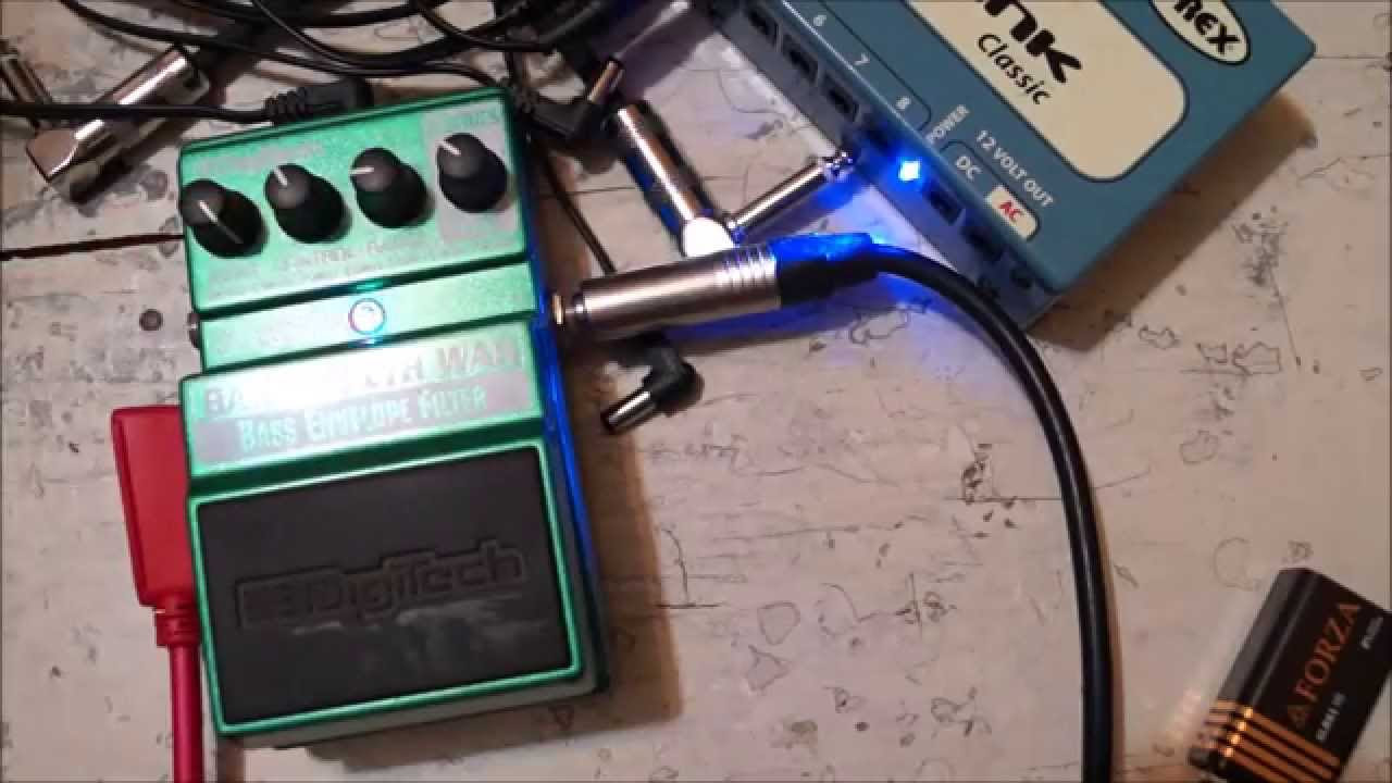 Digitech Bass Synth Wah with guitar - YouTube