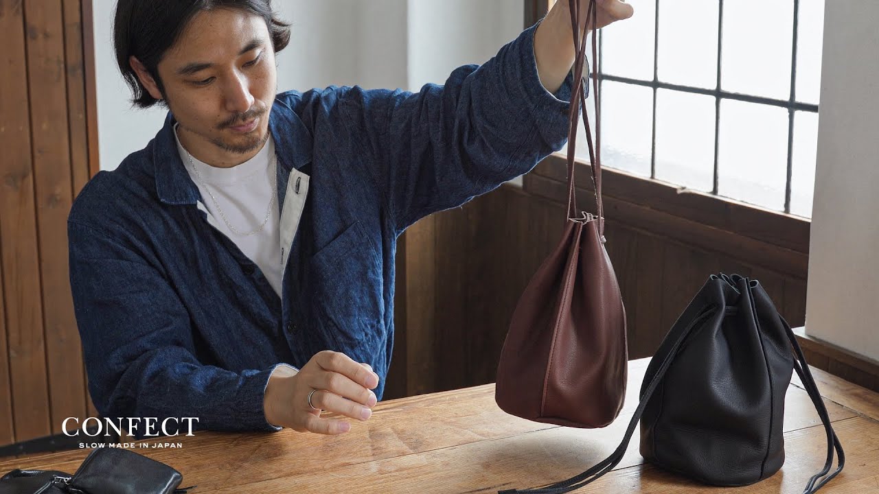 バレンシアレザー巾着バッグ｜nest Robe / CONFECT ONLINE SHOP