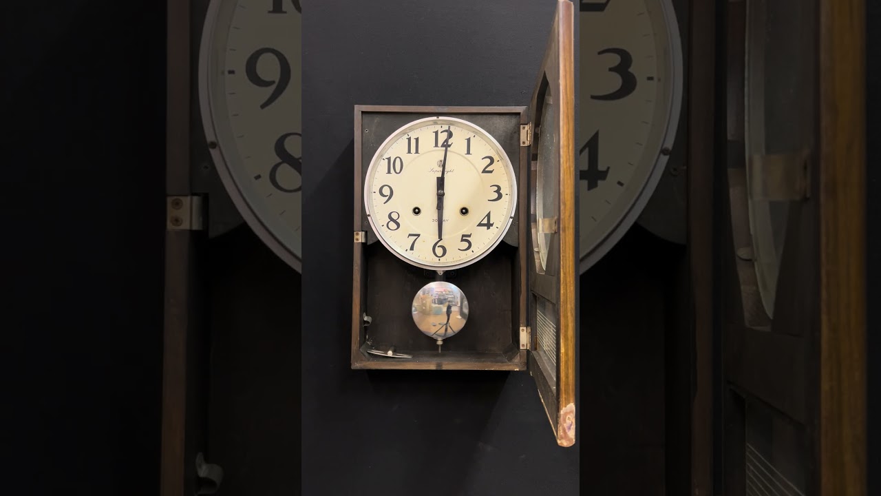 AICHI Super Eight 30DAY 振り子時計 ゼンマイ式ボンボン 手巻き鍵巻付